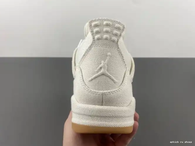 Cheap 4 Air x 'White' Jordan Levi's AO2571-100 0519